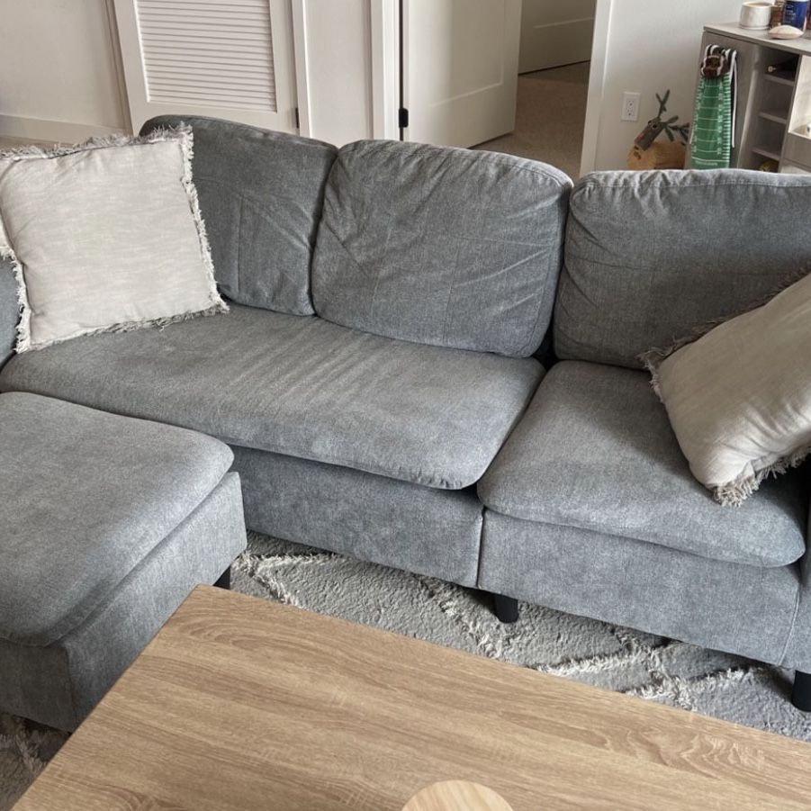 Couch With Ottoman 