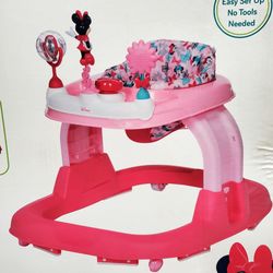 NIB Disney Minnie Mouse Ready Set Walk Baby Walker