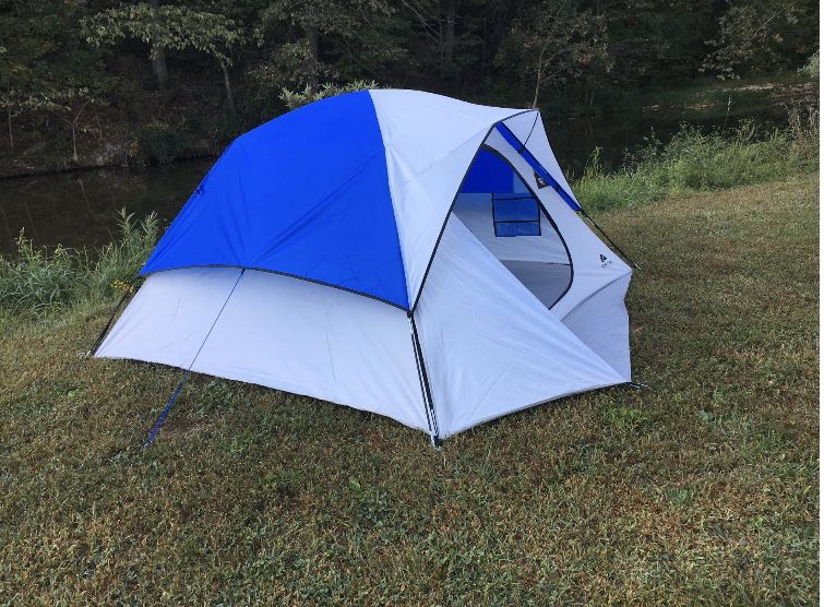 Camping Blue Tent NEW fishing backyard outdoors family backpackers hiking kids teenagers college