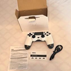 Dualshock  P 4 Wireless Controller  White Black Gaming Control