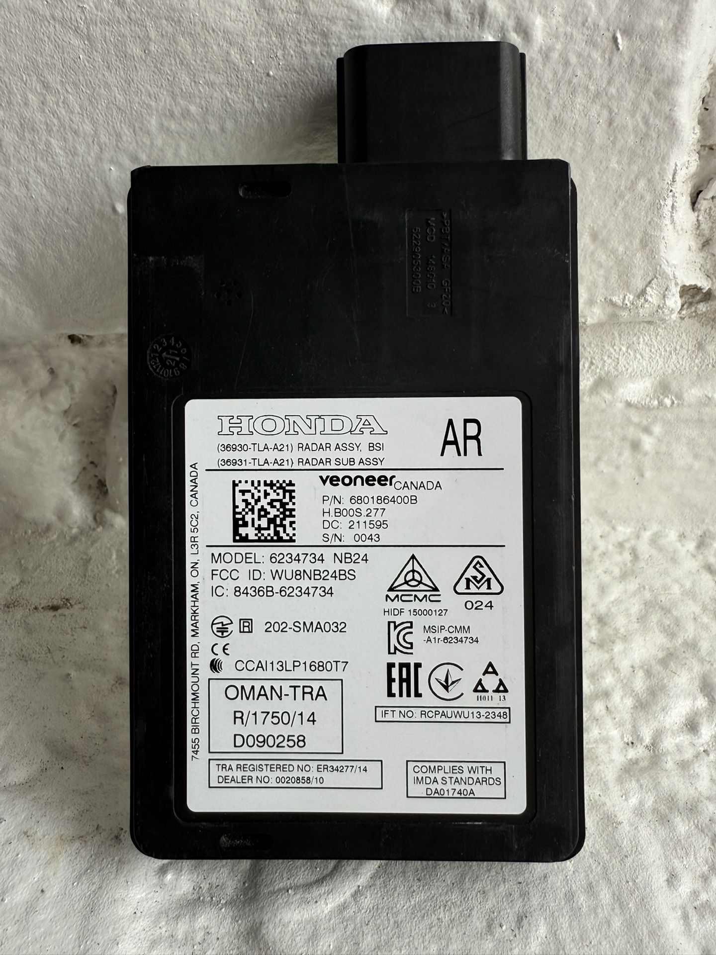 2018-2023 TOYOTA TACOMA FRONT CRUISE CONTROL DISTANCE SENSOR OEM 88(contact info removed)0