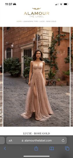 Alamour The Label Rose Gold Dress