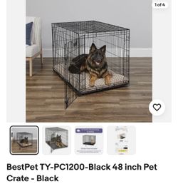 Jaula Para Perros Grande 48” Nueva