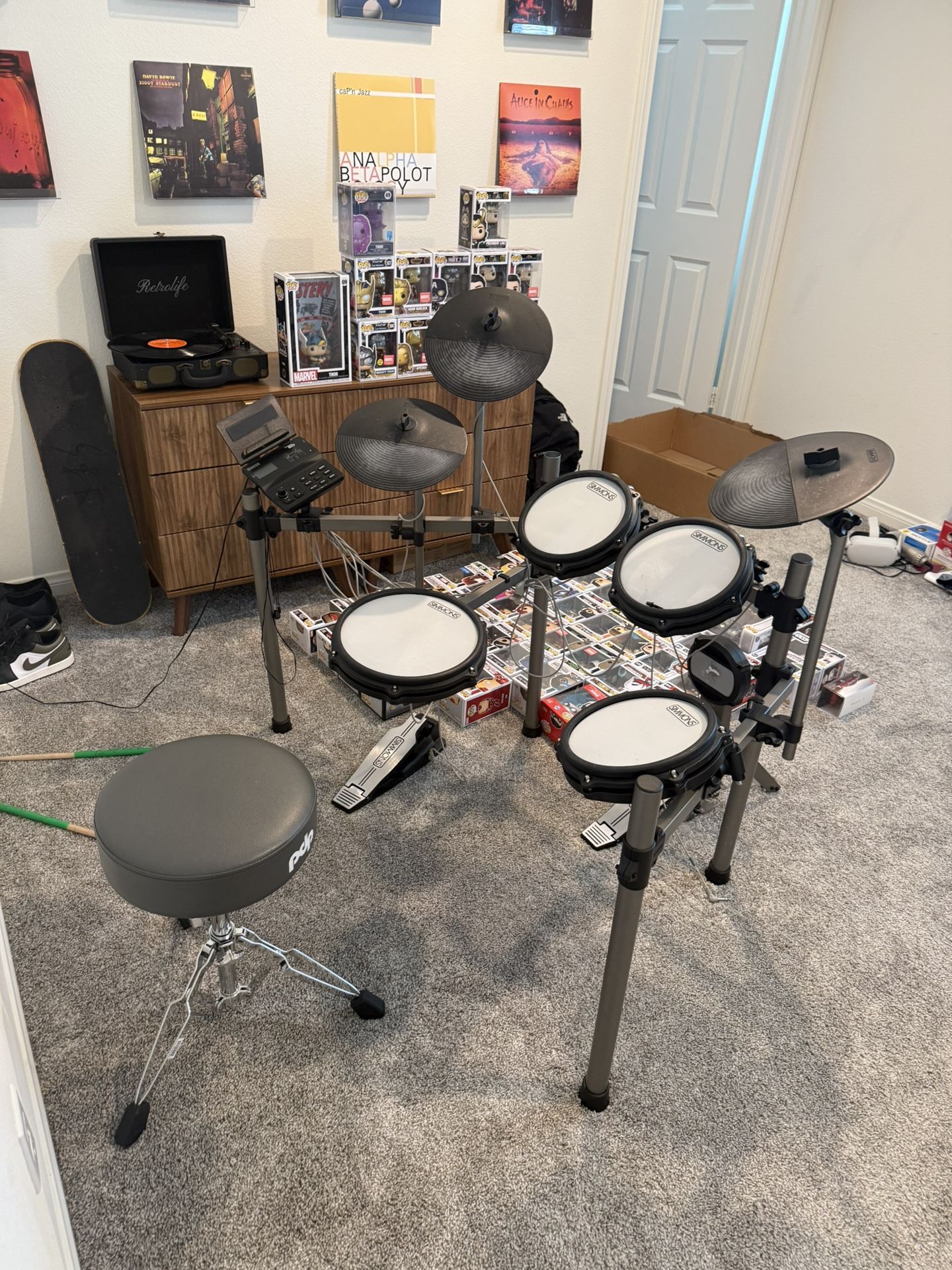 Simmons Titan 50 B-EX Expanded Electronic Drums + Mesh Pads & Bluetooth