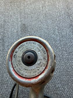 Vintage Milwaukee Heavy Duty Impact Wrench Cat. No. 9070 – Runs – New Plug, Cord Needs Repair at Handle