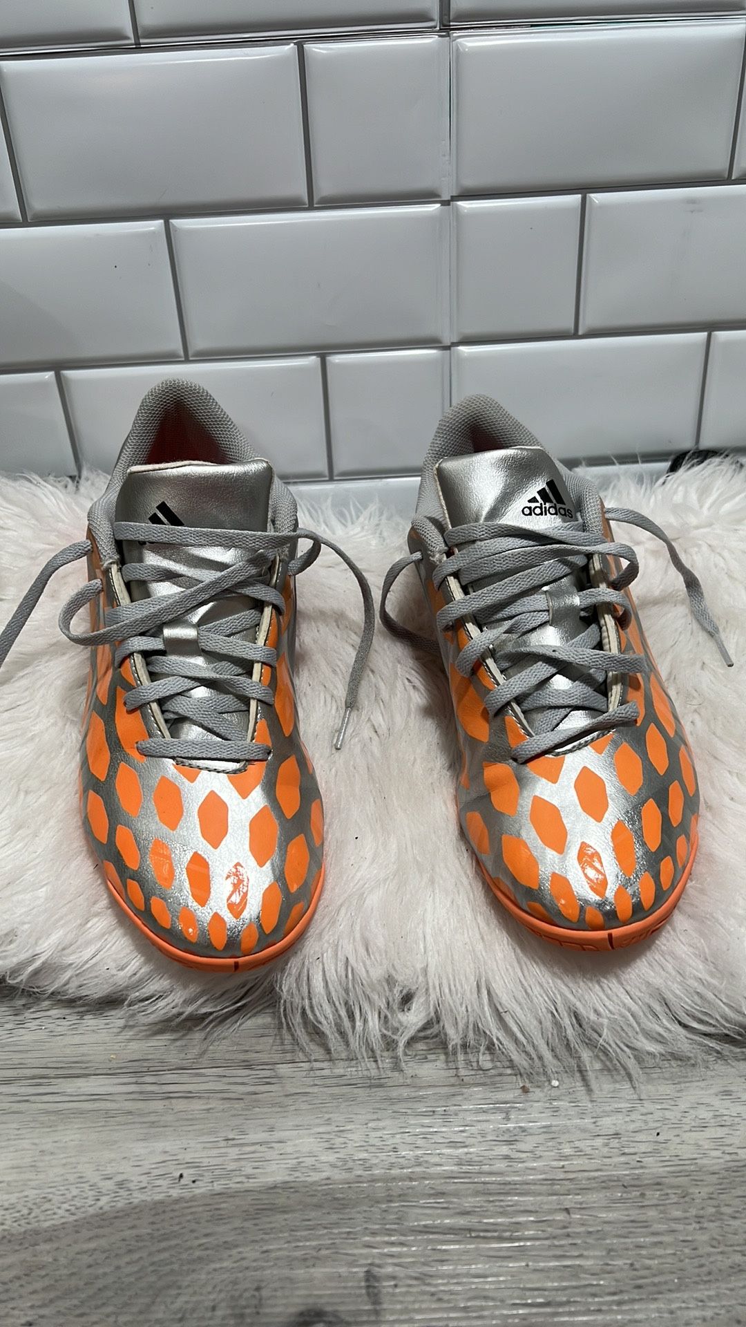 Adidas Women Shoes - Grey & Orange - Comfort Shoes size 10