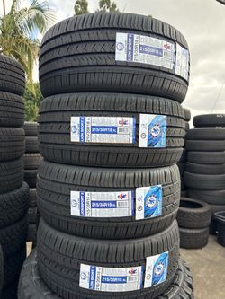 215/35/18 lion sport (4) new tires installed