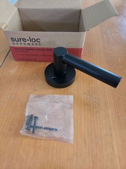 Cedar Entry Lever - Flat black