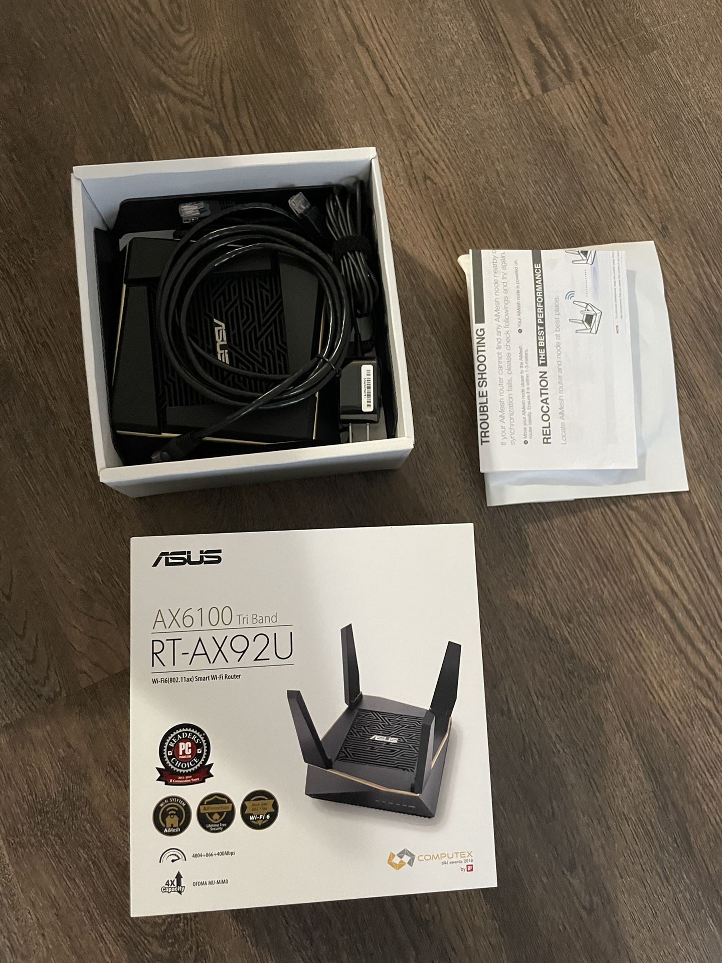 ASUS AX6100 WiFi 6 Gaming Router (RT-AX92U) 