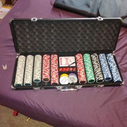 Texas Hold' Em Poker Set And Table