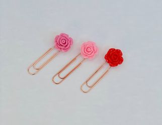 Resin Roses Paperclip Set