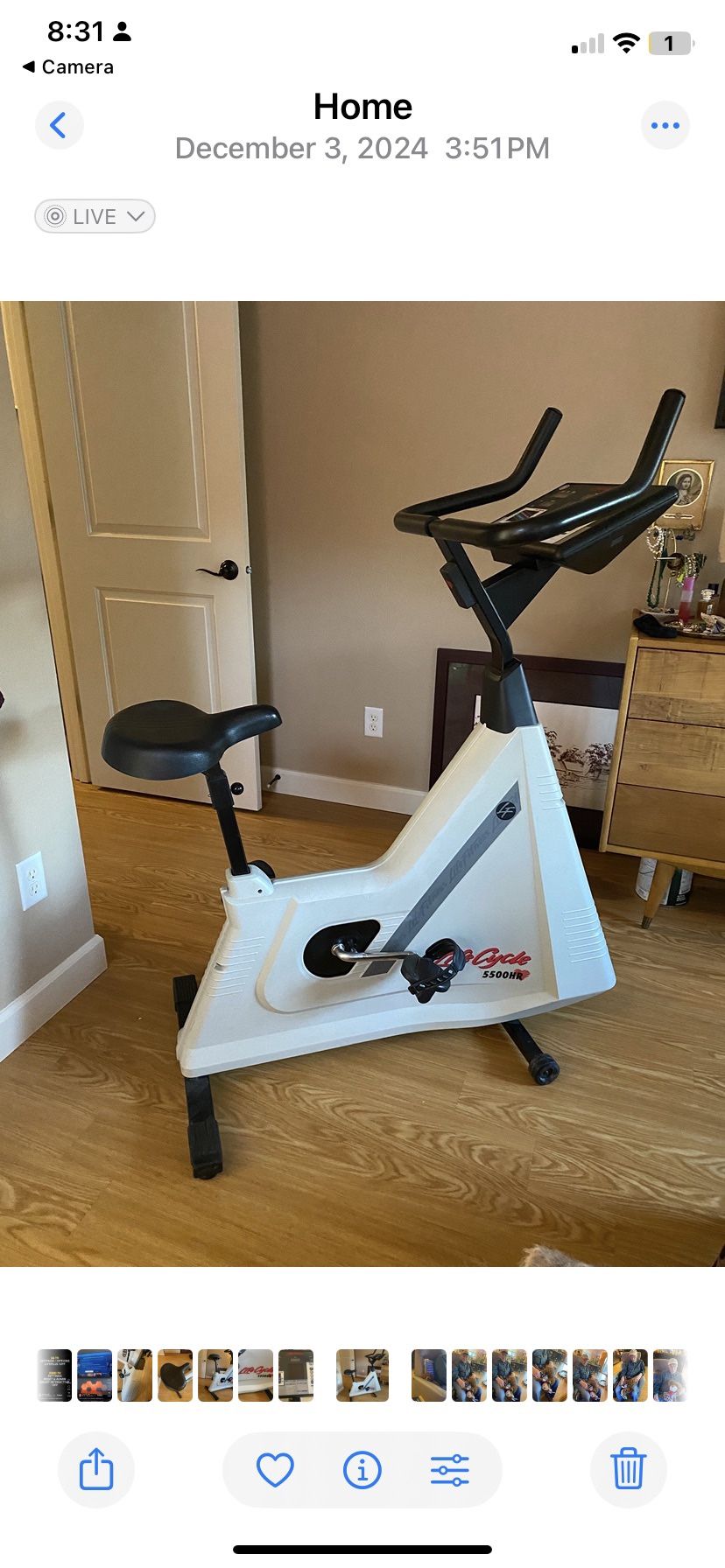 Life fitness Life cycle 5500HR Recumbent Stationary