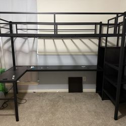 Twin XL Metal Loft Bed frame