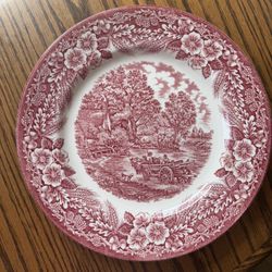 Broadhurst Ironstone Constable Series Bicentennial - 1 Dinner Plate Red