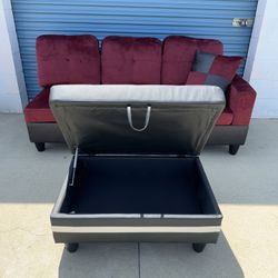 New Couch With Ottoman 