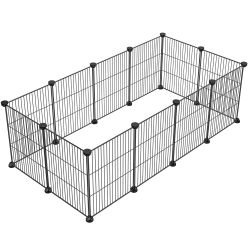 12 Panel Metal DIY Playpen for Small Animal Size Length 56",Width 24", Height 16" New Condition 