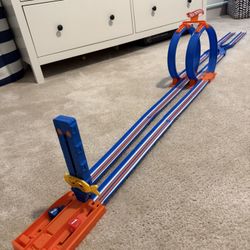 Hot Wheels Drag Race Track With Competing Loop
