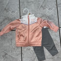 NWT Baby Puma 2 Piece Outfit / Track Suit Sz. 0-3 Months