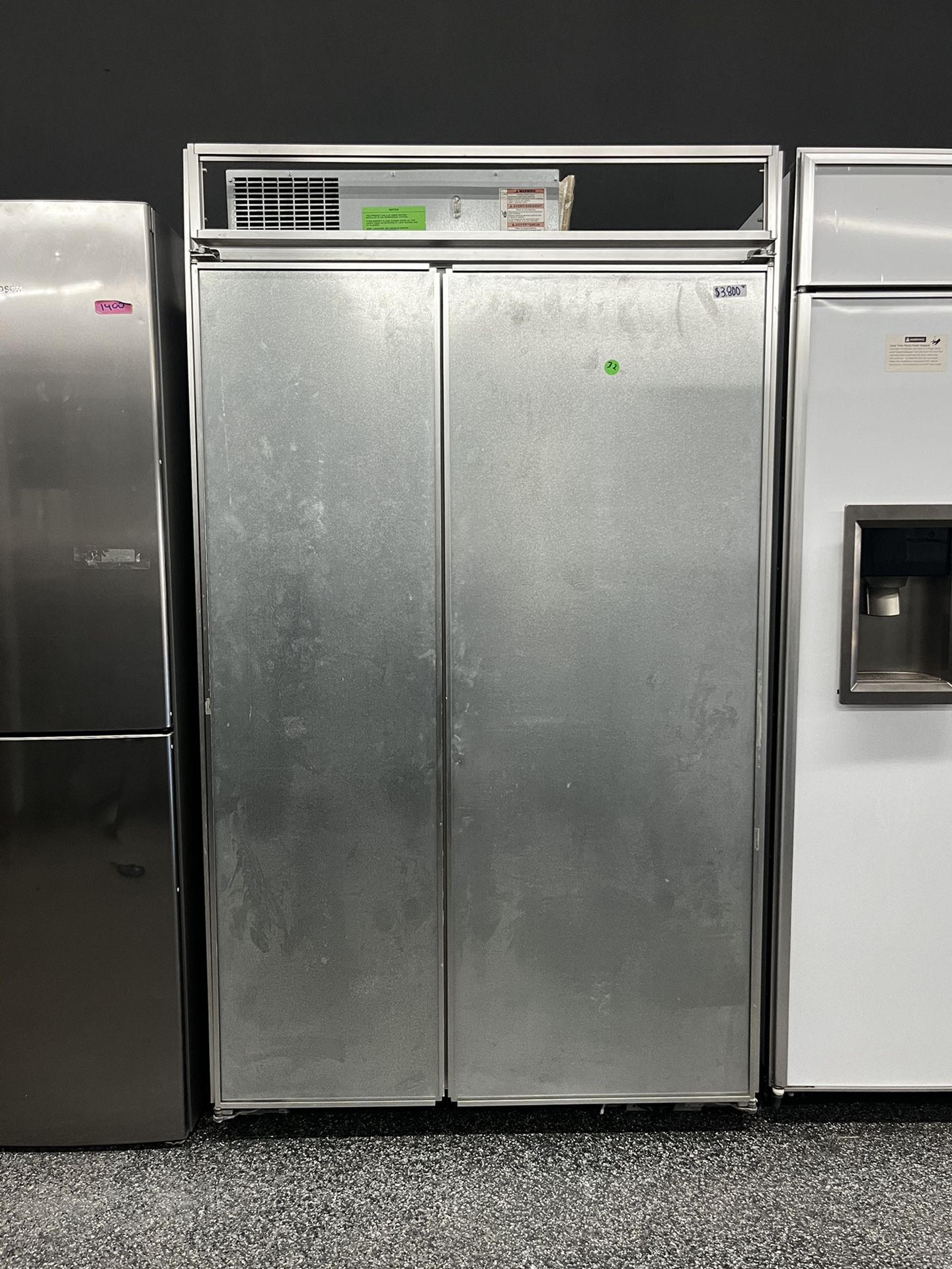 KitchenAid Built In 48” Wide Panel Ready Side By Side Refrigerator