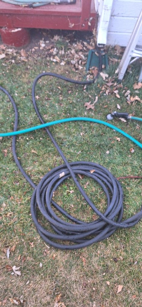 Premium 5/8 in. Dia x 50 ft. Commercial Grade Rubber Black Water Hose