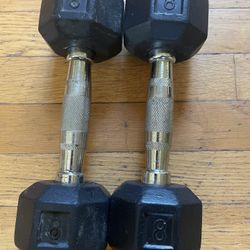 8 LB DUMBBELLS 