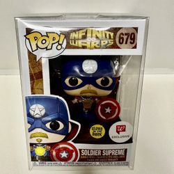 Funko Pop! Marvel Infinity Warps - Soldier Supreme #679 Glow In The Dark Walgreens Exclusive