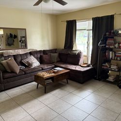 Brown Sectional Couch 