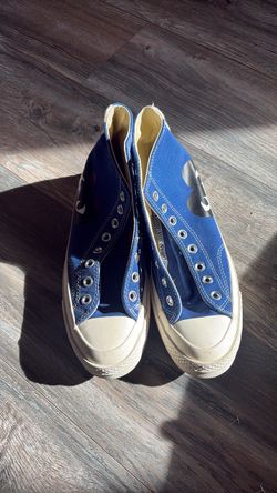 CDG PLAY x Converse Chuck Taylor High Top Blue