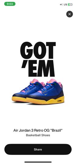 Jordan 3 Brazil Sz 12