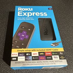 📺 Roku Express (2019) – Brand New & Sealed – $25 (Perfect Holiday Gift!)