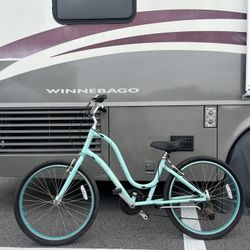 Townie Cruiser Bike – Step-Thru – Light Blue