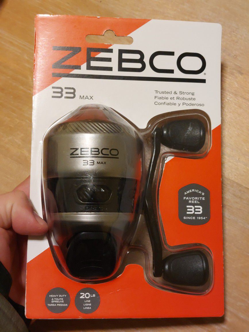 Zebco 33 MAX Spincast Fishing Reel Heavy Duty Brand New Sealed