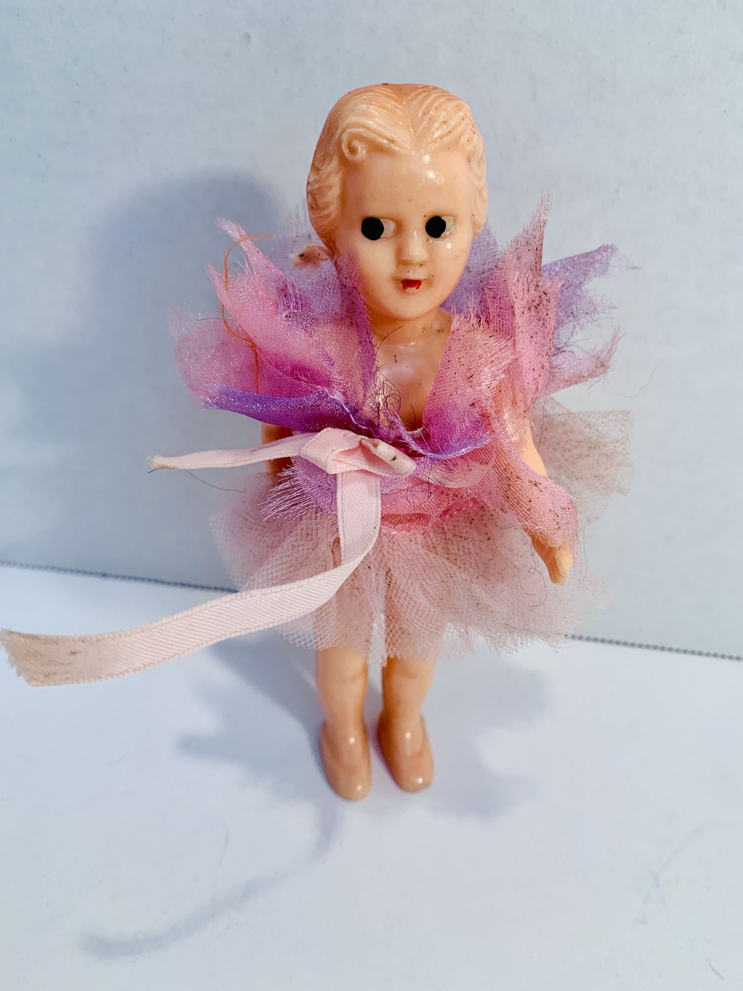 Vintage Ballerina Doll Hard Plastic - 6” tall