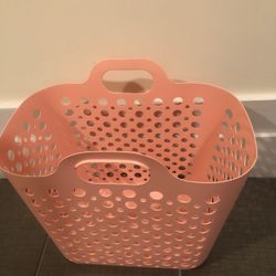 Ikea Slibb Flexible laundry basket, pink