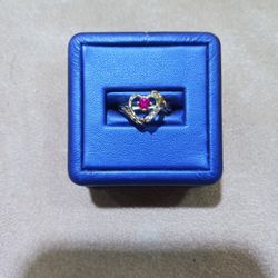 14k Gold Heart Ring