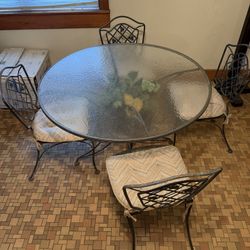 Dining Table Set – 42.5" Wide x 29" High with 4 Chairs