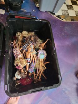 Barbies new and old