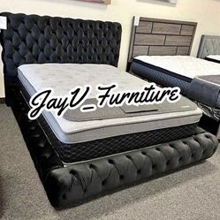 New Queen Bed Frame With Mattress 