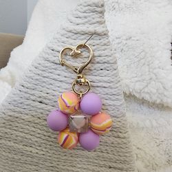 Flower Beads Keychain Or Pendant Bag 