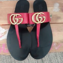 Gucci  Red Sandals 