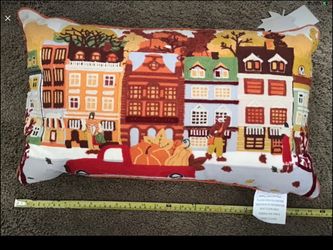 BRAND NEW with TAGS~Thanksgiving Decorative Throw Pillows~beautiful details~Save for Next Holiday