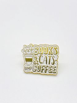 Cats & Coffee pins