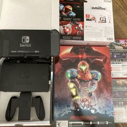 Nintendo Switch Game Metroid Dread Special Prime 4 Amiibo Emmi Bundle Console 2 