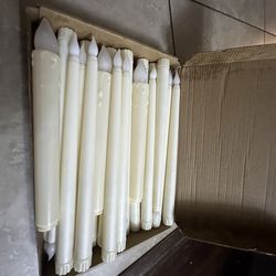 Wedding electric taper candles light up whole box