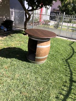 Wine barrel table bar new never used for sale $$240