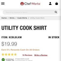 Utility Cook Shirt