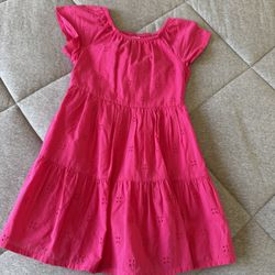 Girls Hot Pink Dress - Size 6