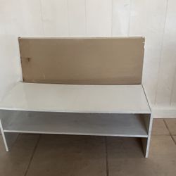 White Woden Stander For Shoes    