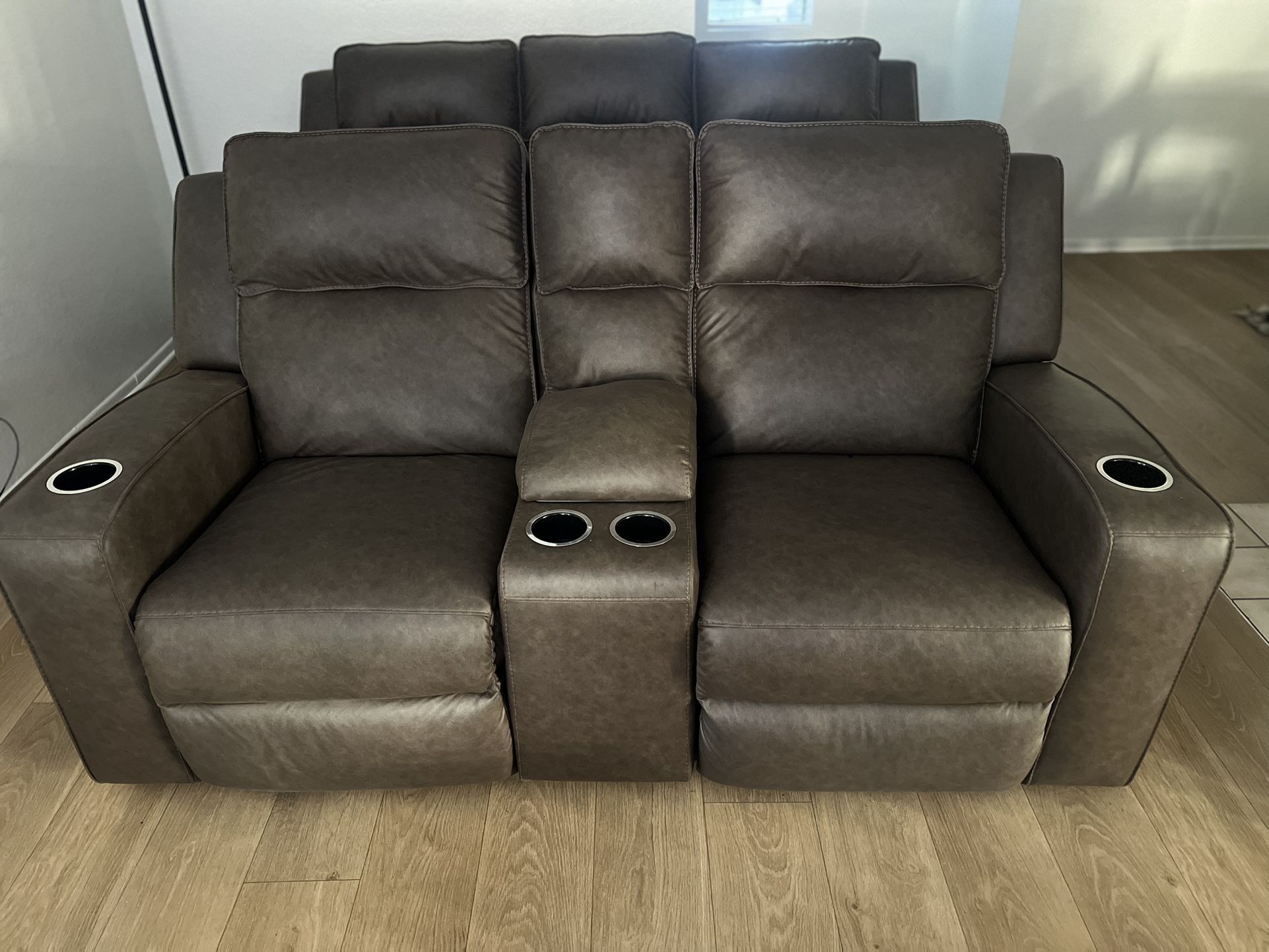 Reclining Loveseat with Console