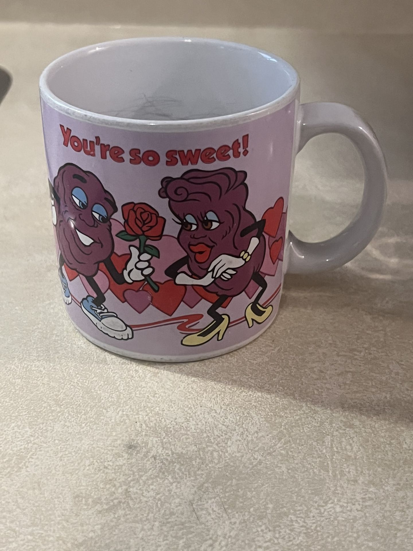 California Raisins Coffee Mug Vintage 1988